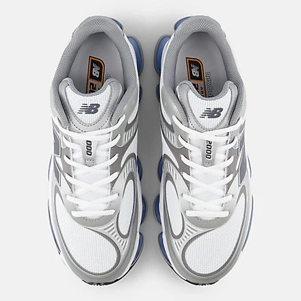 New Balance 2000 Abzorb - White with Silver Metallic and Castlerock
