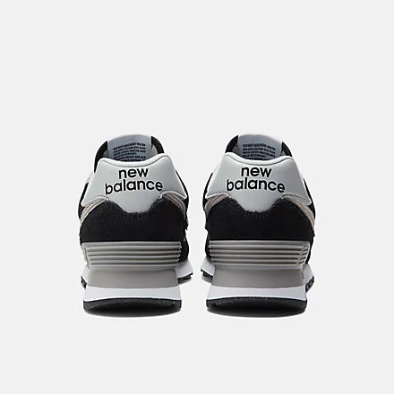 New Balance 574 - BLACK with NB WHITE